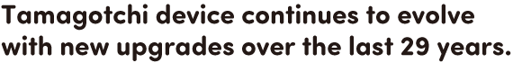 Tamagotchi device continues to evolve with new upgrades over the last 29 years.