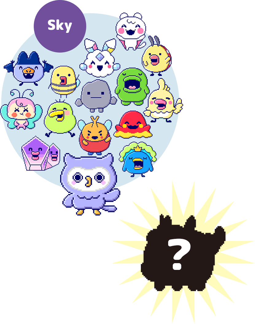 Image showing a sky Tamagotchi