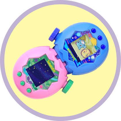 Image showing Tamagotchi devices connected