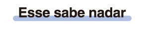 Esse sabe nadar
