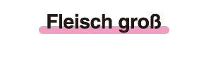Fleisch groß
