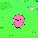 Imagen de Tamagotchi con rasgos felinos tras comer carne