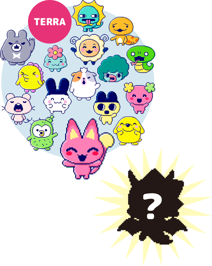 Immagine che mostra un Tamagotchi di terra