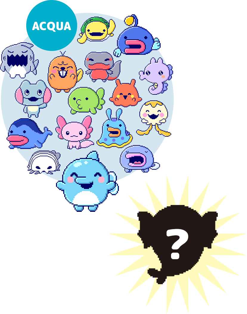 Immagine che mostra un Tamagotchi d'acqua