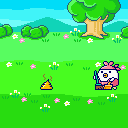 Afbeelding met de mini-game Schoonmaken