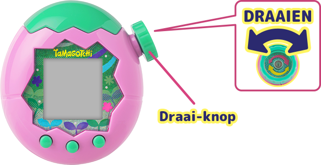Afbeelding waarop je ziet hoe je inzoomt met de draai-knop