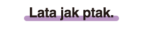 Lata jak ptak.