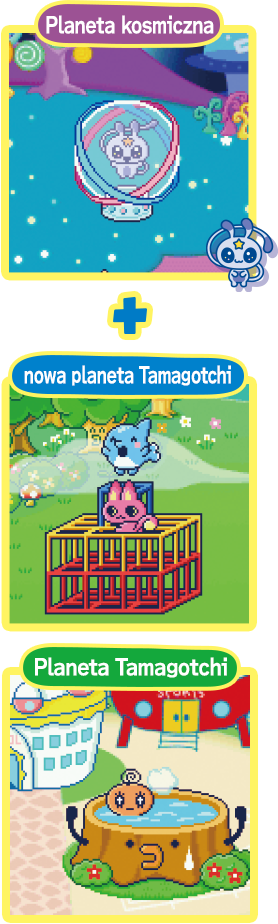 Planeta kosmiczna nowa planeta Tamagotchi + Planeta Tamagotchi
