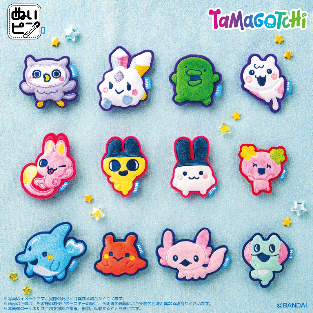 Tamagotchi Paradise アップリケバッジ ラインナップ全12種
