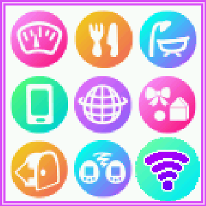 Tamagotchi Uni menuscherm