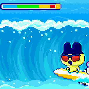 1. Catch the waves and avoid the flags!