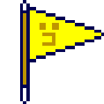 Shake the device to avoid the yellow flags.