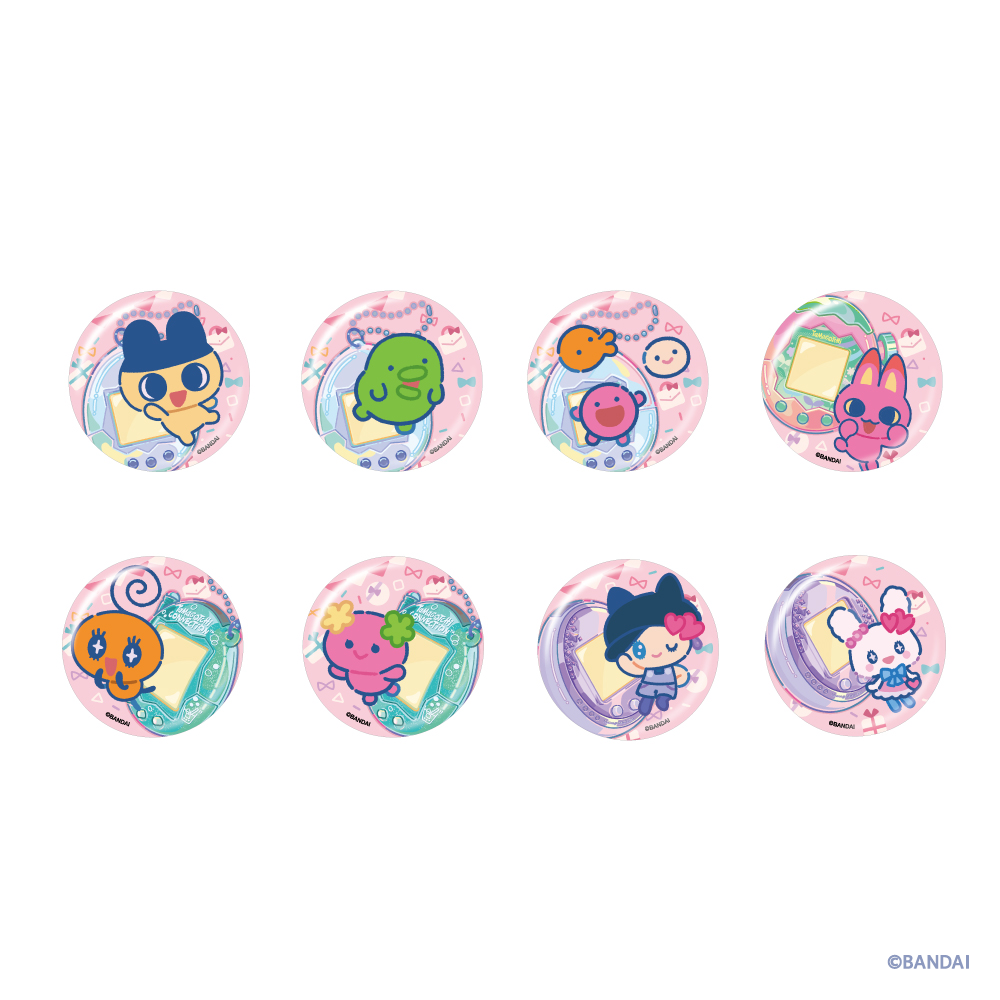 缶バッジ みんなしゅ~ご~!たまごっちのおみせ