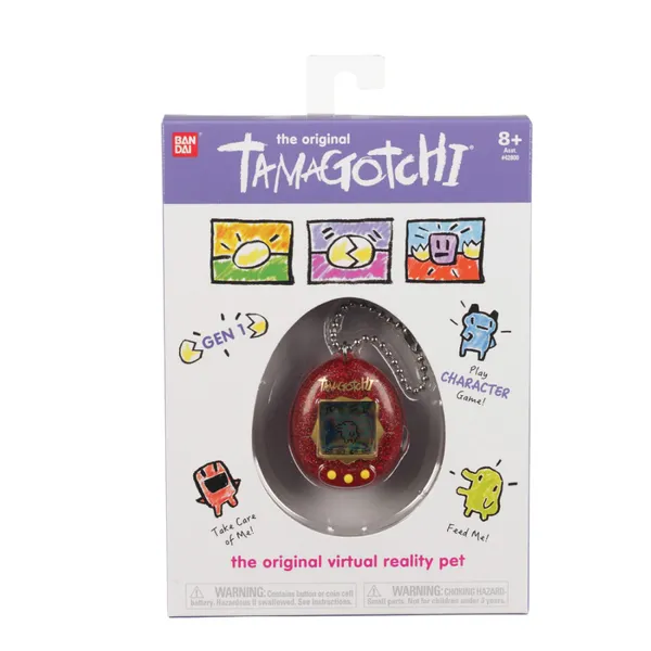 Original Tamagotchi - Red Glitter_PKG