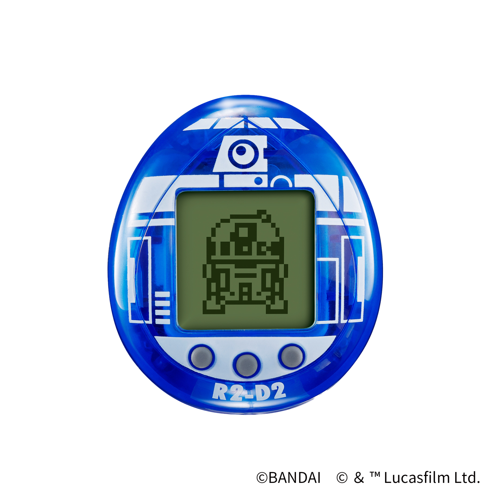 Estrellas Wars R2-D2 Tamagotchi - Holograma (azul translúcido)