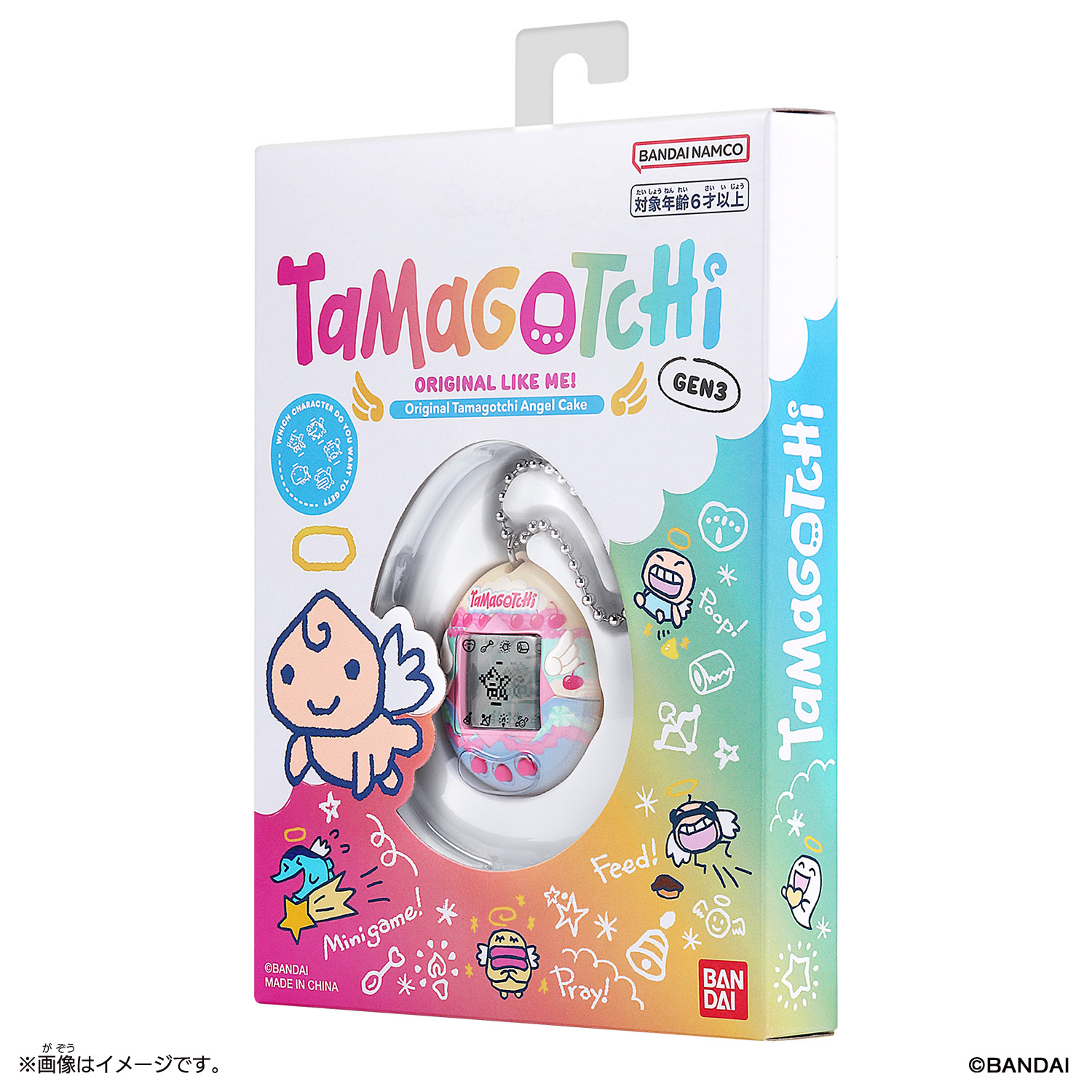 Oryginalne ciasto Tamagotchi Angel_Opakowanie