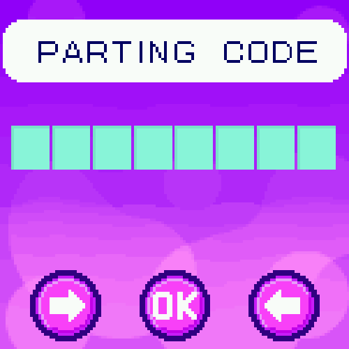 Saisissez le code de séparation sur votre Tamagotchi Uni