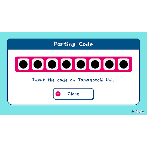 Code de séparation pour Tamagotchi Uni