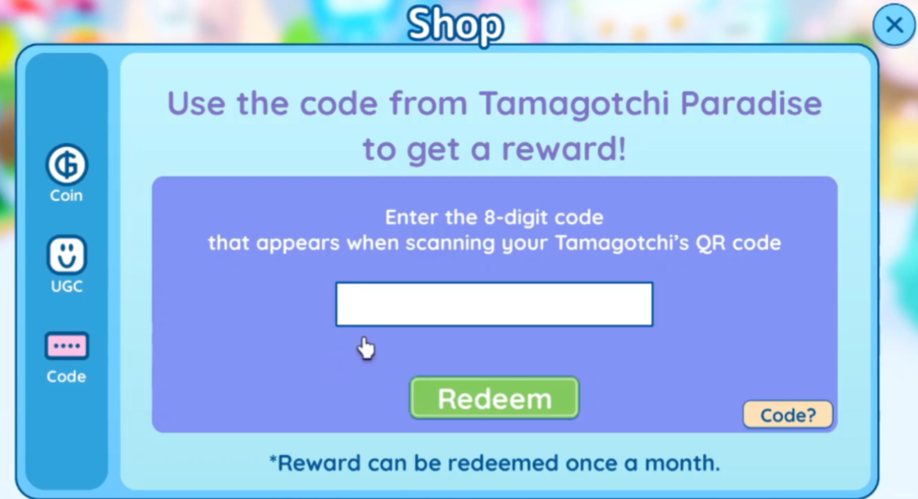 Press the Redeem button to claim your rewards.