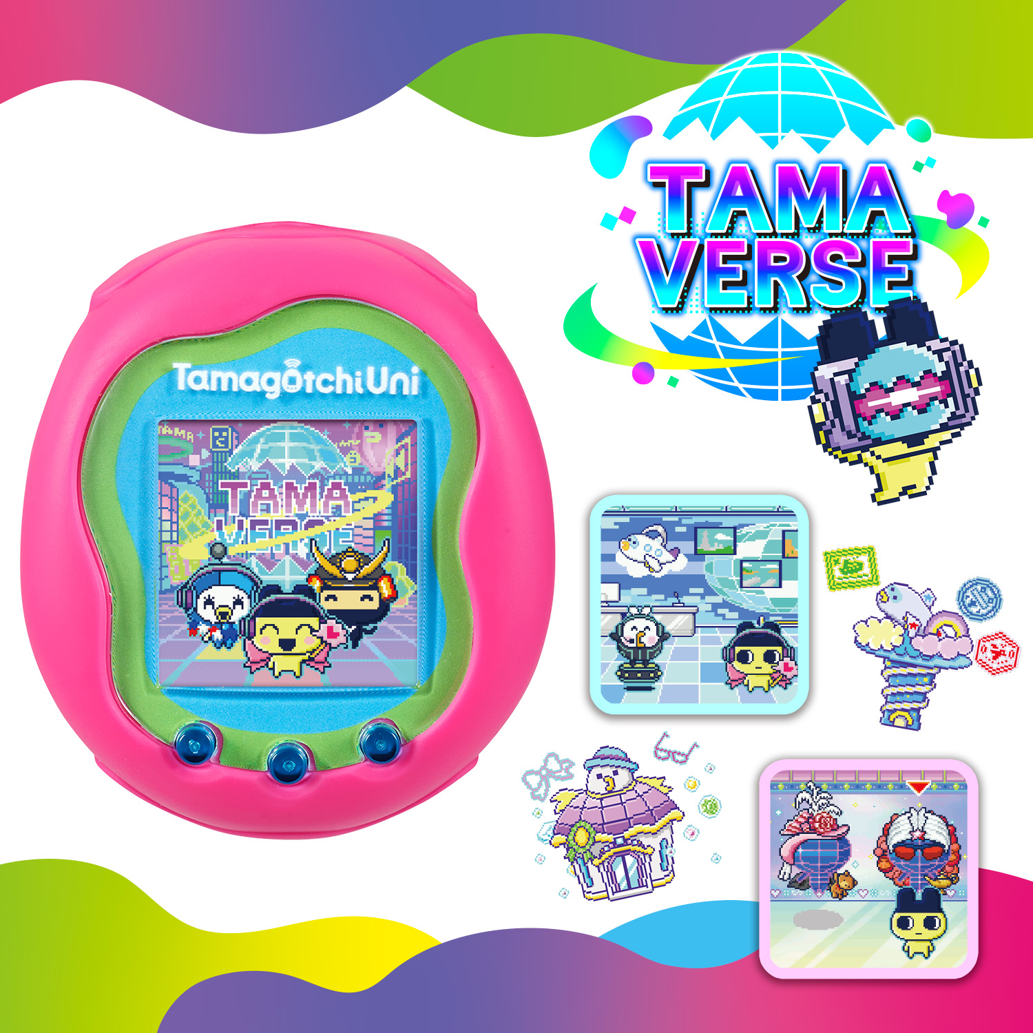 Tamagotchi Uni - Pink  PREMIUM BANDAI USA Online Store for Action Figures,  Model Kits, Toys and more