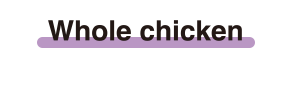 Whole chicken